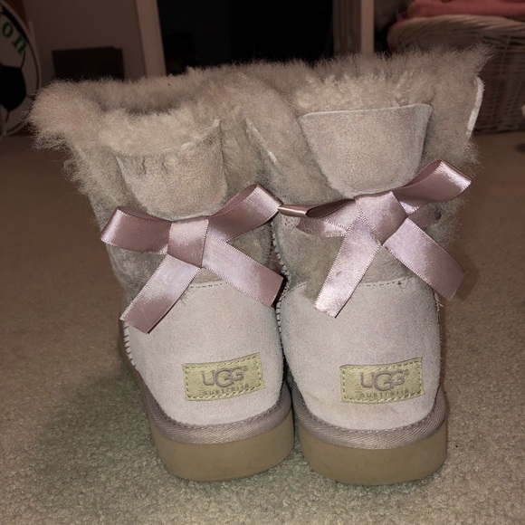 UGG Shoes - UGG Bailey Bow Boots-Light Pink